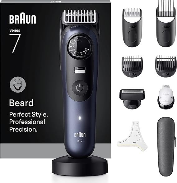 Braun Beard Trimmer Series 7, +10 Barber Equipment, 40 Length, ProBlade, BT7540