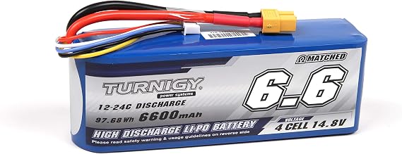 Turnigy High Capacity 6600mAh 4S 12C Multi-Rotor Lipo Pack w/XT60