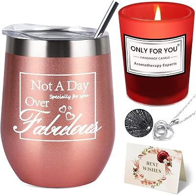 Birthday Gifts for Women Best Friends, Friendship Gifts for Women BFF Gifts Sister Gifts Tumbler Scented Candles Bath Bomb Funny Gifts for Female, Her, Sister, Friends