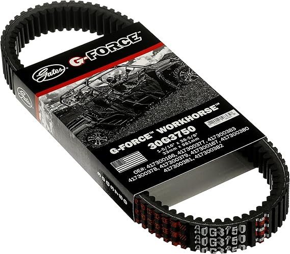 Gates 30G3750 G Force Workhorse Continuously Variable Transmission (CVT) Belt