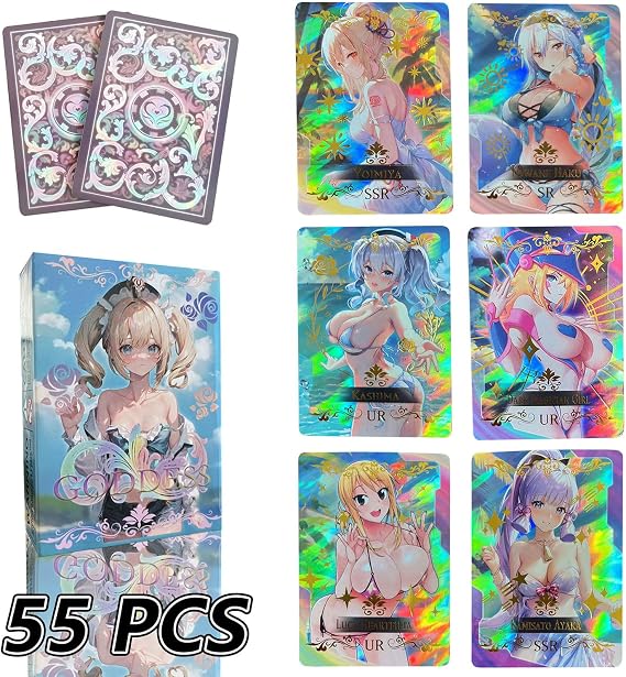 fuxi 55Pcs Goddess Story Card Holographic Golden Letter