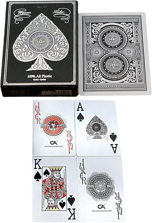 Jumbo Plastik Su Geçirmez Jumbo Blackjack iskambil Oyun Kağıdı cin885slv