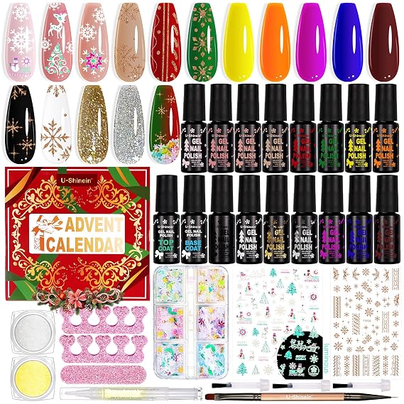 Nail Polish Advent Calendar 2025,Nail Polish Colours Kit