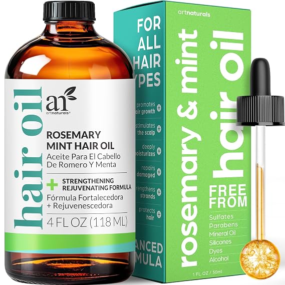 ArtNaturals Rosemary Mint Hair Oil, 4 oz