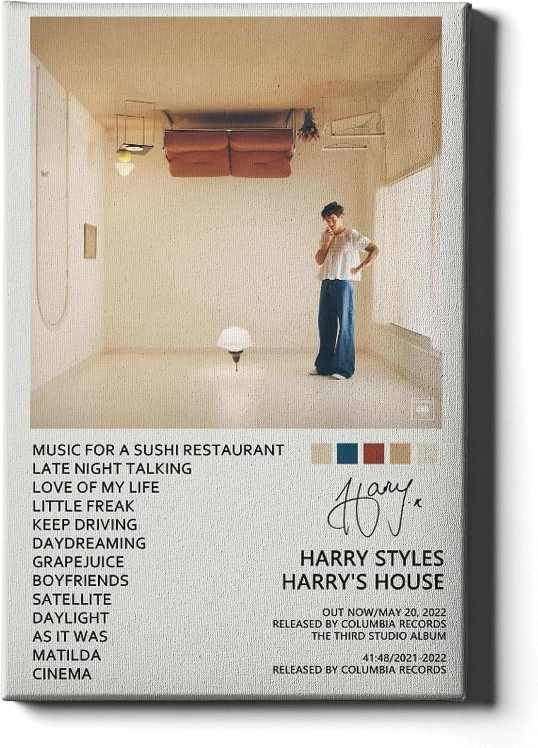 Harry Styles Harry's House Music Album Cover Poster Canvas Poster Bedroom Decor Sports Landscape Office Room Decor Gift
