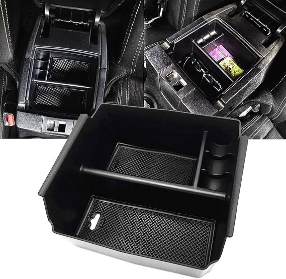 Jeep Wrangler JK ve JKU Aksesuarları ile uyumlu 2011-2018 Merkezi Konsol Tepsi Düzenleyici (Konsol tepsisi)