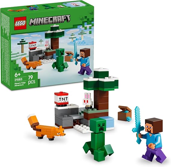 LEGO Minecraft Steve’in Tayga Macerası 21583