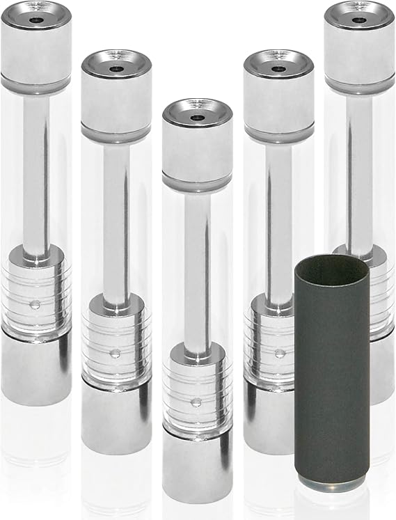 Ploom Tech Compatible Atomizer Drip Tip Set, 2-Way Compatible Atomizer, 5-Piece Drip Tip, 1-Piece