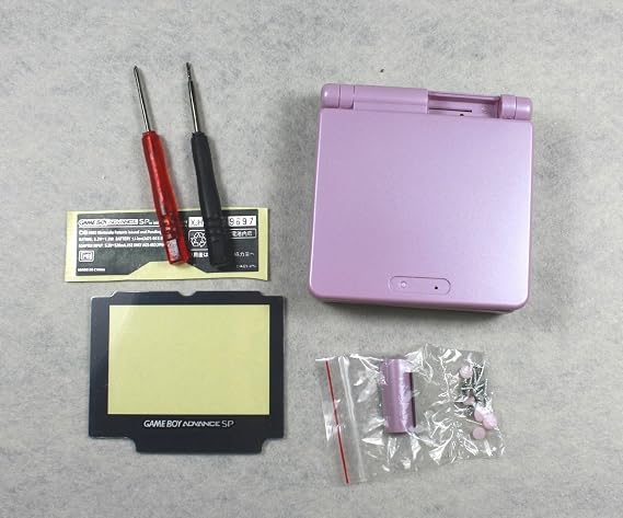 NEW Full Housing Shell Pack Case Cover With Buttons for GBA SP Gameboy Advance SP Pink