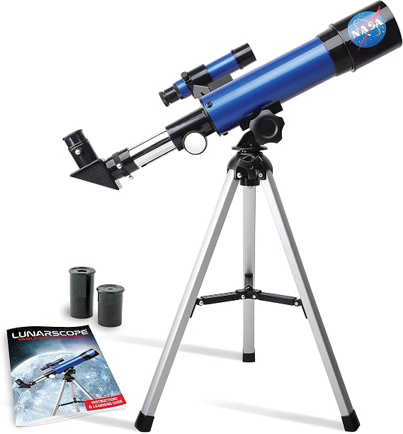 NASA Lunar Telescope for Kids Ages 8-12 with Tripod and Finder Scope