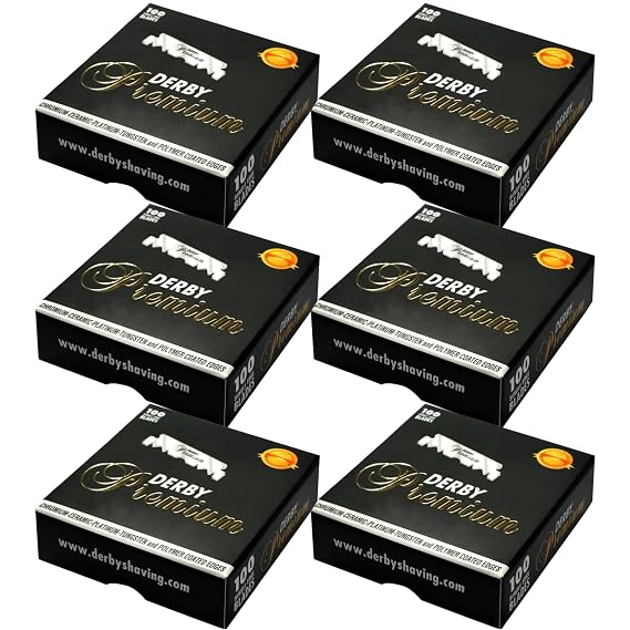Derby Premium Single Edge Razor Blades for straight razor (600)