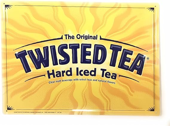 Twisted Tea Hard Iced Tea - Metal Sign 15" x 11"