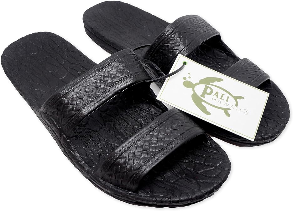 Pali Hawaii Black JANDAL + Certificate of Authenticity
