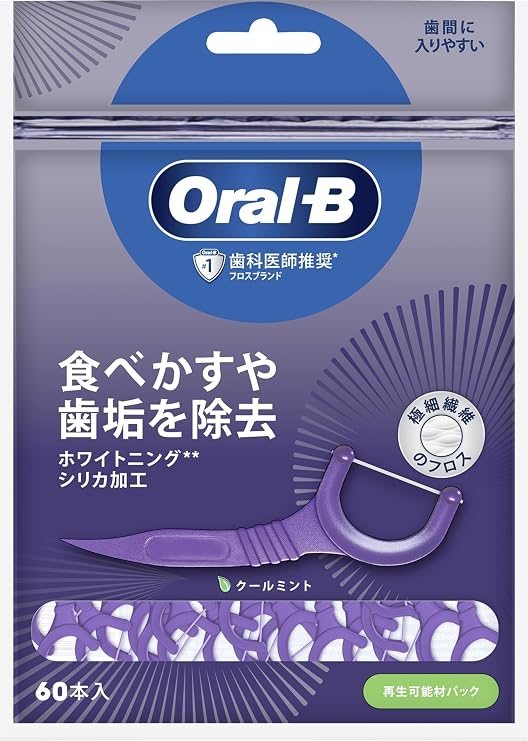 Oral-B Oral B Floss Picks Whitening Cool Mint Pack of 60