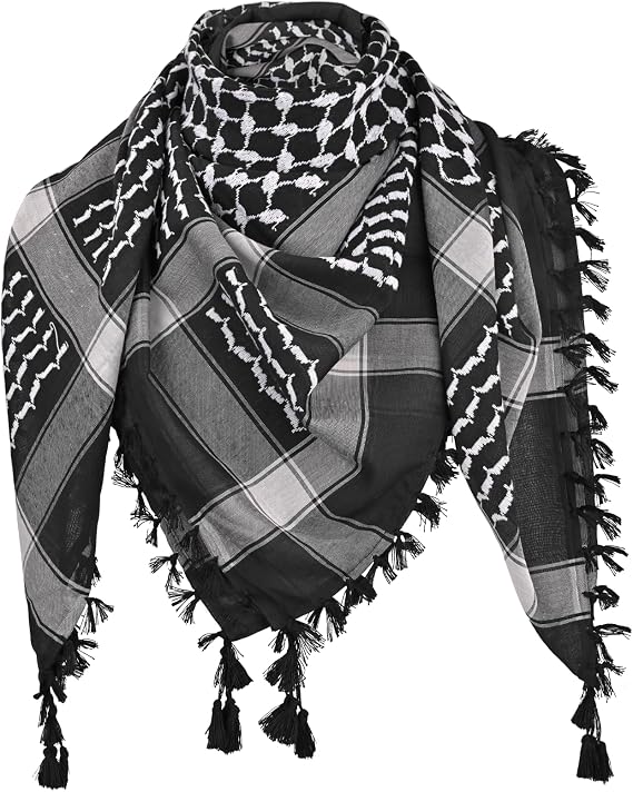 Shemagh Scarf Men Women, Arab Head Palestine Scarf, Keffiyeh Desert Bandana Mens Scarves