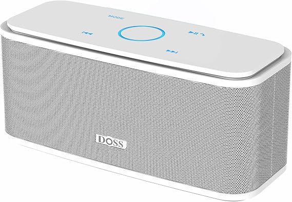 DOSS SoundBox Pro Bluetooth Speaker Black Bundle SoundBox Touch Bluetooth Speaker White