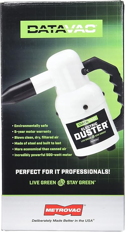Metro ED500 DataVac 500-Watt 120 volt 0.75-HP Electric Blower Duster -corded|bagless, White