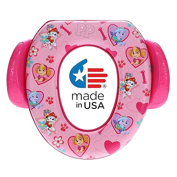 Nickelodeon Paw Patrol "Skye and Everest" Soft Potty Seat for Toilet Training Kids, Pink, Standard