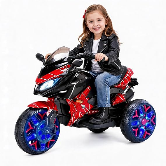 12V Kids Electric Motorcycle with Training Wheels
