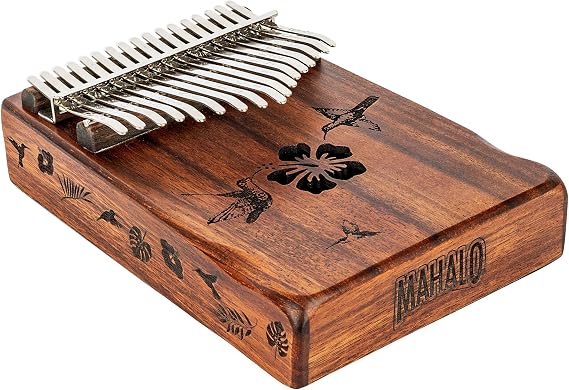 Mahalo Kalimba Hibiscus w/Bag (MKA17HB)