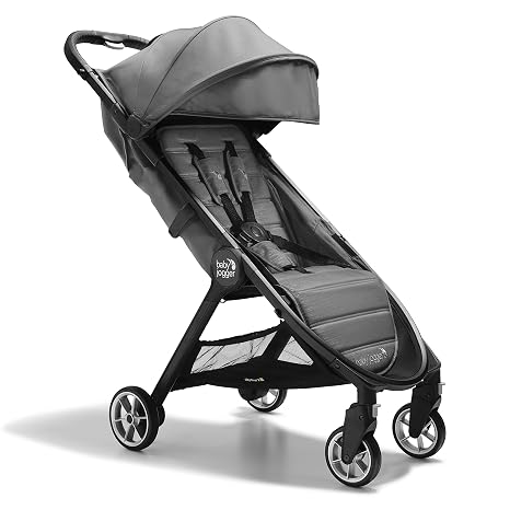 Baby Jogger City Tour 2 Reisebuggy Kleiner leichter und kompakter Buggy mit Einhandfalt Shadow Grey (Grau)