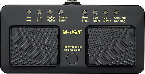 M-VAVE CUBE TURNER PRO Page Turner Pedal, Music Sheet Turner, Bluetooth Wireless Page Turner & Bluetooth Foot Pedal, MIDI Control Pedal, Foot Pedal Page Turner