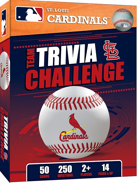 MasterPieces Game Day - MLB St. Louis Cardinals - Team Trivia Challenge, Officially Licensed