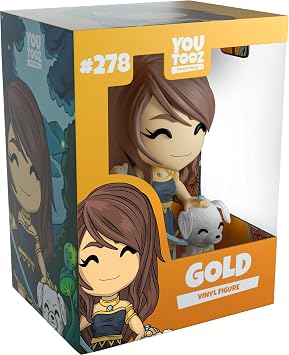 KREW Youtuber Collectible Dragon Quest 2 Vinyl Figure, Anime Action Figure (Gold)