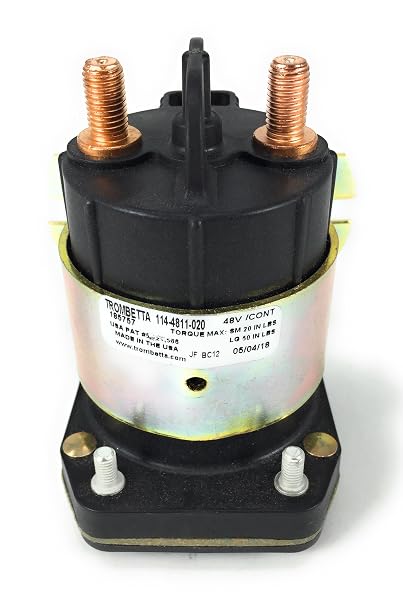 Infun Trombetta 114-4811-020 48V DC Solenoid, Black, Plastic, 1 Count