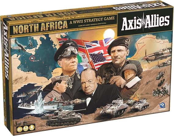Renegade Game Studios | Axis & Allies: North Africa | Board Game | Ages 12+ | 2-4 Players | 3-5 Hours Playing Time