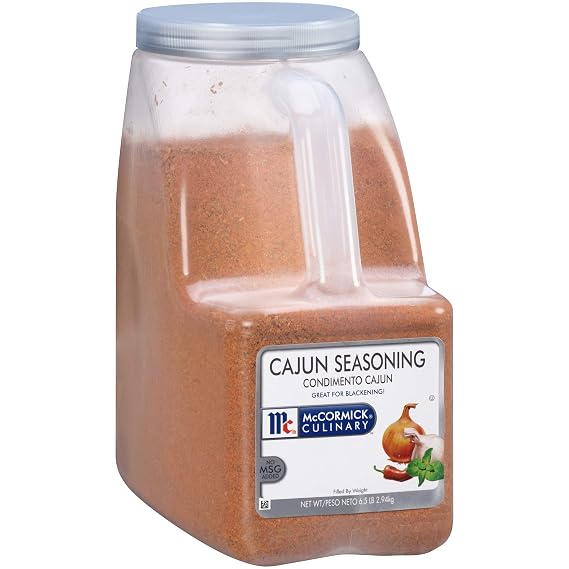 McCormick Culinary Cajun Seasoning, 6 lb - One 6 Pound Container of Cajun Seasoning Mix, Made to Enhance Catfish, Crawfish, Jambalaya, Gumbo and More