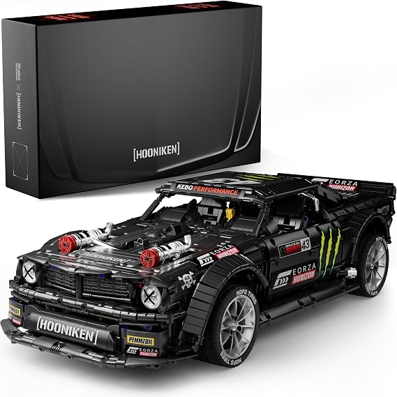 Nifeliz Muscle Car Model Set, Colletible Building Set for Adults, for Car Lovers and Muscle Car Fans (3141 Pieces, NF10210)