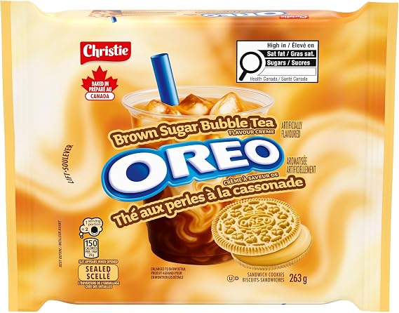Oreo Brown Sugar Bubble Tea Flavoured Cookies, 263g