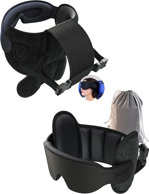 SARISUN Travel Pillow, Upgrade U Airplane Pillow and Travel Neck Pillows Combo Neck Support