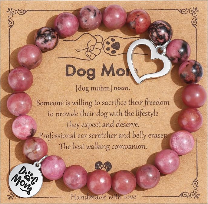 Jewdreamer Dog Mom Gifts for Women, Dogs Lover Gifts for Women, Dog Mom Bracelet Christmas Birthday Mothers Day Gift