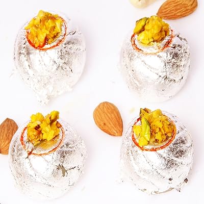 Ghasitaram Gifts Indian Sweets - Sugar Free Kaju Ring Pedas 800 GMS