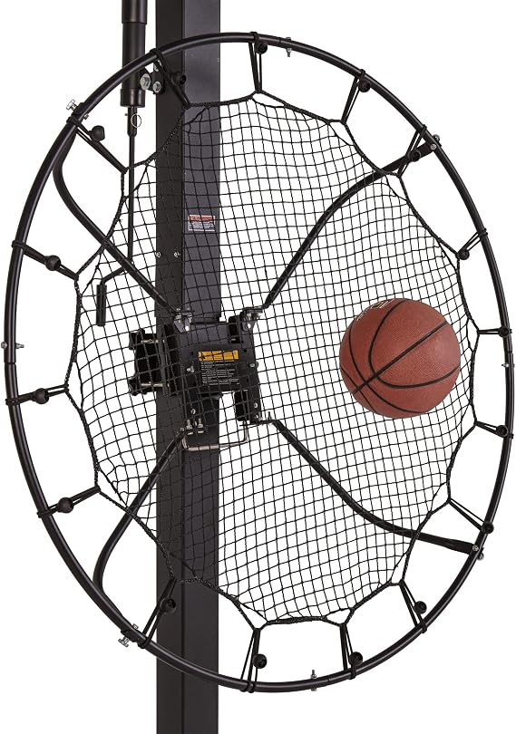Silverback Multi-Sport Training Rebound Passback Net - Basketball Rebounder - Multisport Rebounder,Black