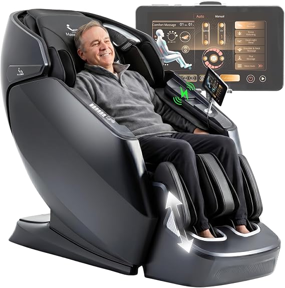 MassaMAX A675 4D Full Body Massage Chair, 172 Flex-SL Track, Calf Kneading