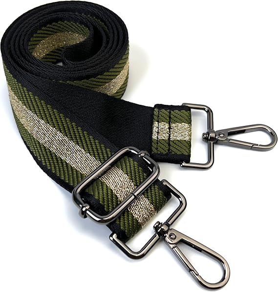Purse Straps Replacement Crossbody 1-1/2 Inch Adjustable Shoulder Guitar Strap for Handbag