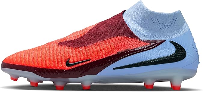 Nike Phantom 6 High Elite Artificial-Grass Soccer Cleats (Royal Tint/Black/Bright Crimson) Size 11
