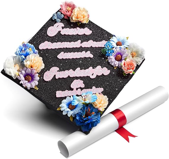 Handmade Graduation Cap Topper Graduation Gift Graduation Cap Decorations, I Never Dreamed About Success