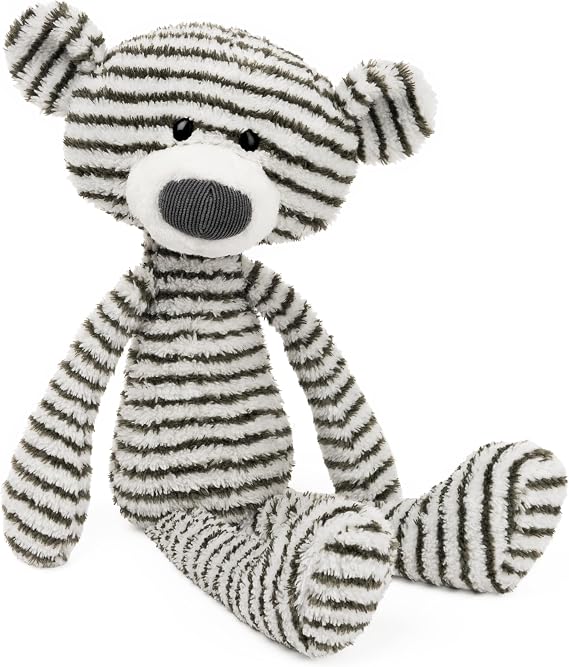 GUND Toothpick Stripes, Teddy Bear Stuffed Animal for Ages 1 and Up, Black/White, 15