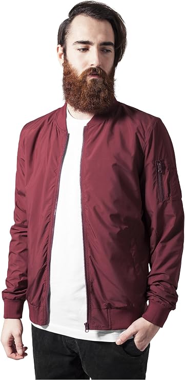 Urban Classics Men's Light Bomber Jacket Black