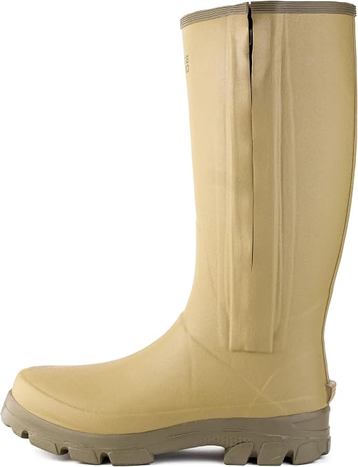 Savage Island GlenSZ Side Zip Rubber Neoprene Lined Wellington Boots