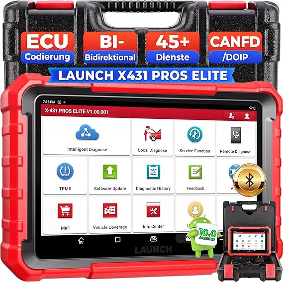 LAUNCH X431 Pros Elite OBD2 Diagnostic Tool Car 45+ Service Functions