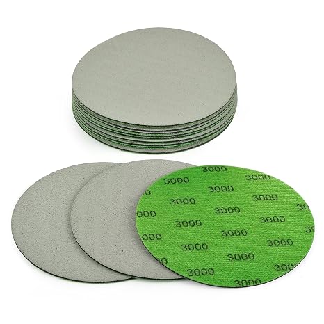 MAXMAN Sanding Discs 5 Inch 12Pcs, Hook and Loop Foam Discs, 3000 Grit Wet Dry Sandpaper Pads for Headlight Restoration, Car Scratch Removal, Automotive Polishing & Fine Surface Finishing
