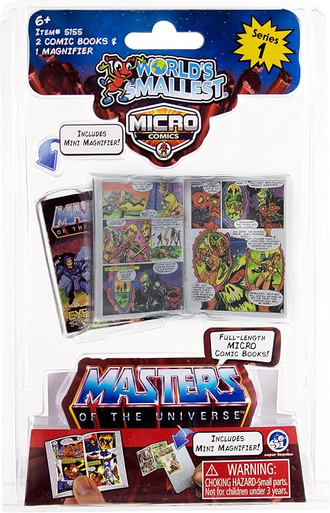 World's Smallest Masters of the Universe Micro Comics. Gift for Adult Collectors and Motu Fans of All Ages.