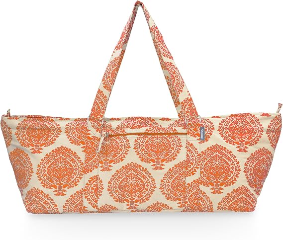 Yoga-Mad Large Yoga Mat Bag | Full Zip Yoga Bag | Unisex Carrier | Stores Mat and Accessories | Suitable for Pilates, Yoga, Gym, Fits Most Mat Sizes