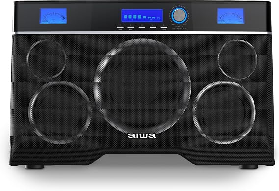 Aiwa - Portable Bluetooth Speaker, 200W RMS, Deep Bass Subwoofer