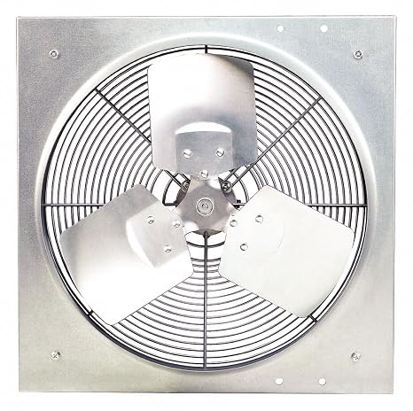 Dayton 20" x 20" 115VACV Medium Duty Direct Drive Exhaust Fan with 16" Blade Dia.